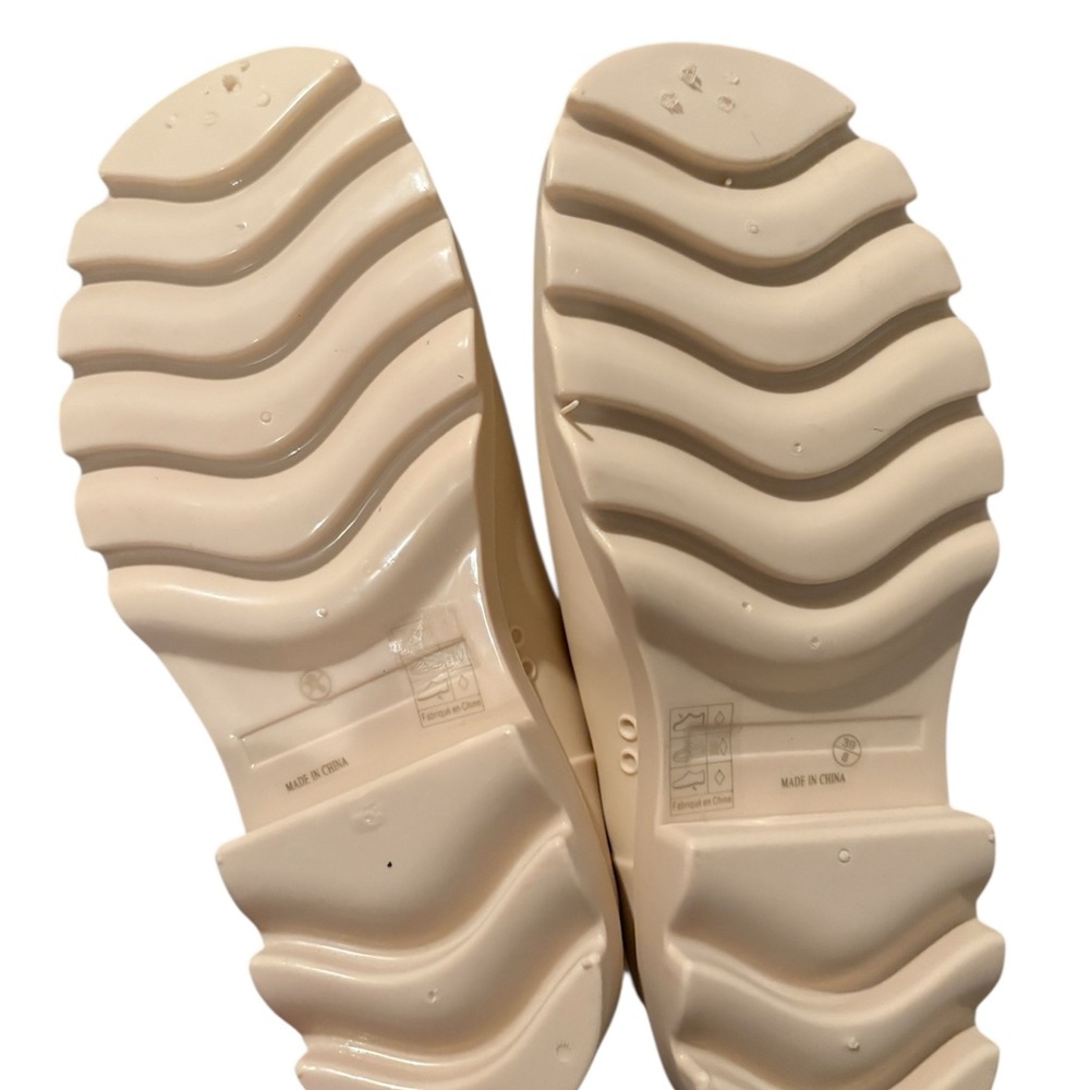 NWT Free People High Street Rain Boots - Parchment Size 8 - Picture 9 of 10